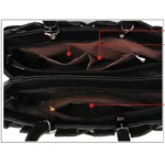 Trendy Woven-Design Leather Handbag - Image 2